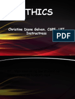 Ethics: Christine Diane Galvan, CSPE, LPT Instructress