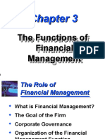 The Functions of Financial Management The Functions of Financial Management