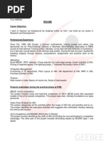 Download Resume Mechanical by Noor Mohamed SN4712325 doc pdf