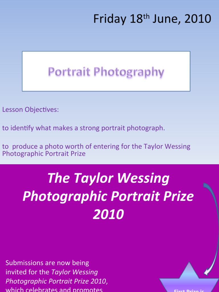Portrait Photography PPT | PDF | Composition (Visual Arts) | Portrait ...