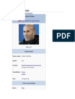 Biografia Zinedine Zidane