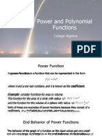 Power and Polynomial Functions: College Algebra