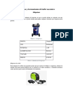 Máquinas y Herramientas Del Taller Mecánico