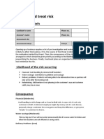 Analyse & Treat Risks in 40