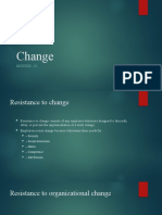 Organizational Change and Development - Module 2