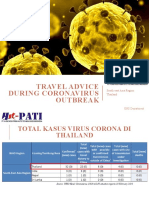 Travel Advice During Coronavirus Outbreak: South-East Asia Region Thailand