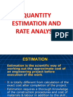 Rate Analysis and Quantity Estimation