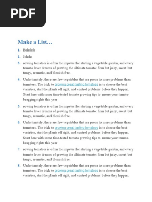 list