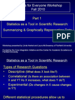 Statistics For Everyone Workshop Fall 2010
