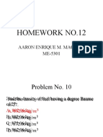 Homework No.12: Aaron Enrique M. Magsino ME-5301