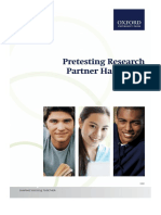 Pretesting Research Partner Handbook v5