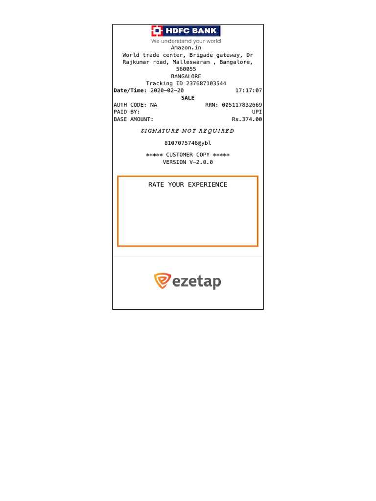 Transaction Receipt