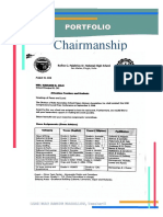 Chairmanship: Portfolio