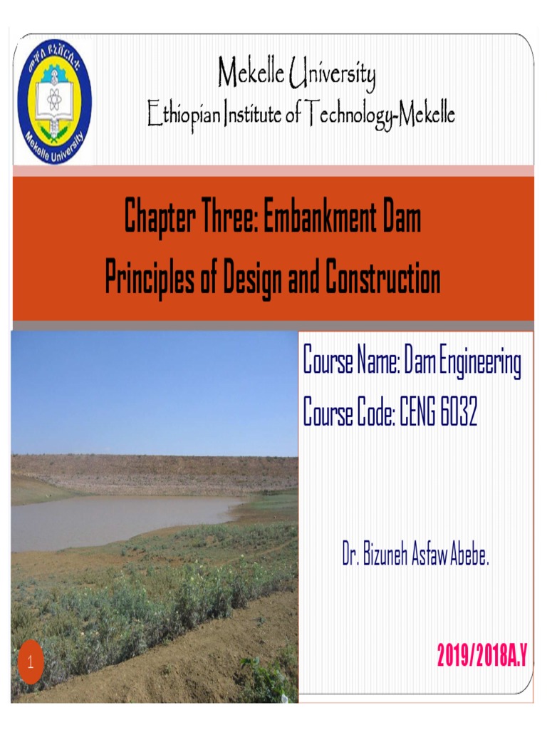 Embankment Dam Design Principles | PDF | Dam | Soil Mechanics