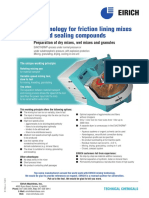 Mixing Technology For Friction Lining Mixes and Sealing Compounds