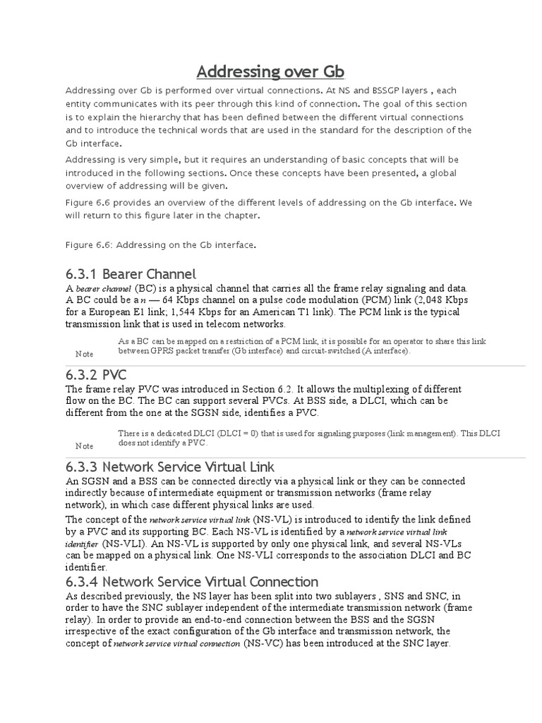 Understanding Gb Interface Addressing | PDF | Computer Network ...