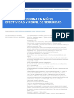 Uso de Risperidona en Niños, Efectividad y Perfil