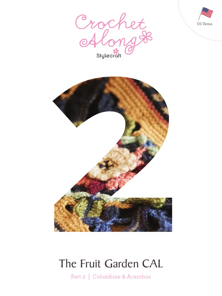 The Fruit Garden CAL Columbine & Acanthus PDF Crochet Woven Fabrics