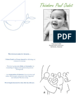 Theo Baptism Booklet