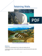 Dams & Retaining Walls: Objectives