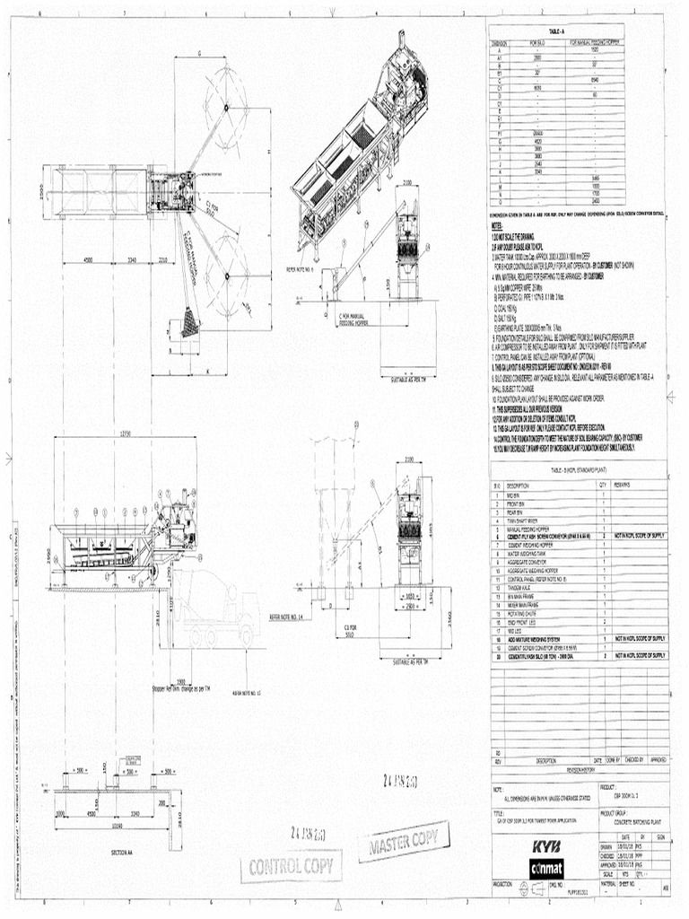 Reference GA Drawing - CBP 300M IL3 (Mobile Plant) | PDF