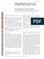 A Comparison of Health-Related Quality of Life in 5-And 10-Year-Old Swedish Children With and Without Cleft Lip And/or Palate