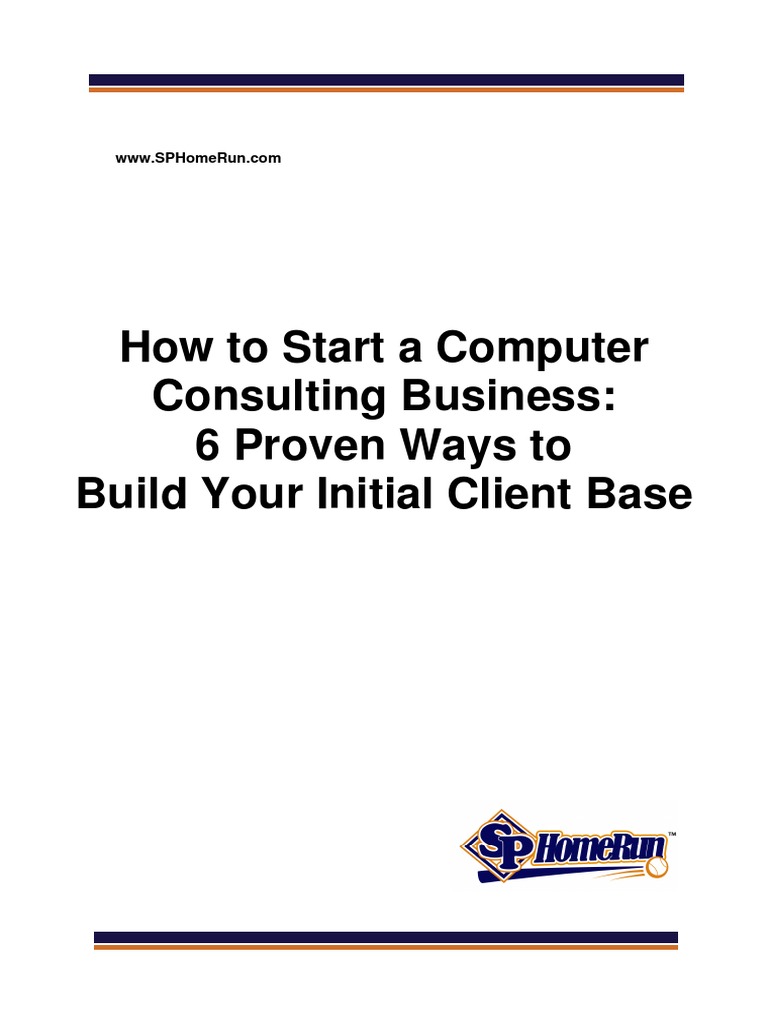 How To Start A Computer Consulting Business PDF | PDF | Credit Card ...
