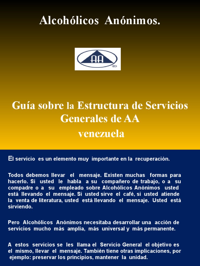 Estructura de Servicios Generales de AA - 2011venezuela | Descargar ...