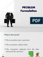 problem formulation