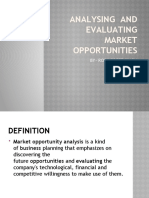 Analysing and Evaluating Market Opportunities: By-Robinpreet Singh