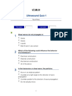 Ultrasound Quiz 1: UTQB50