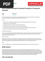 R12.x Oracle Financials Functional Foundation (Training On Demand)