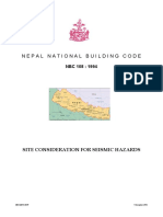 Nepal National Building Code: Site Consideration For Seismic Hazards