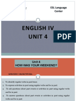 English Iv Unit 4: ESL Language Center