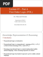 Lecture 05 Part A - First Order Logic (FOL)