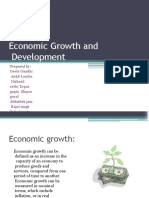 Economic Growth and Development: Prepared by