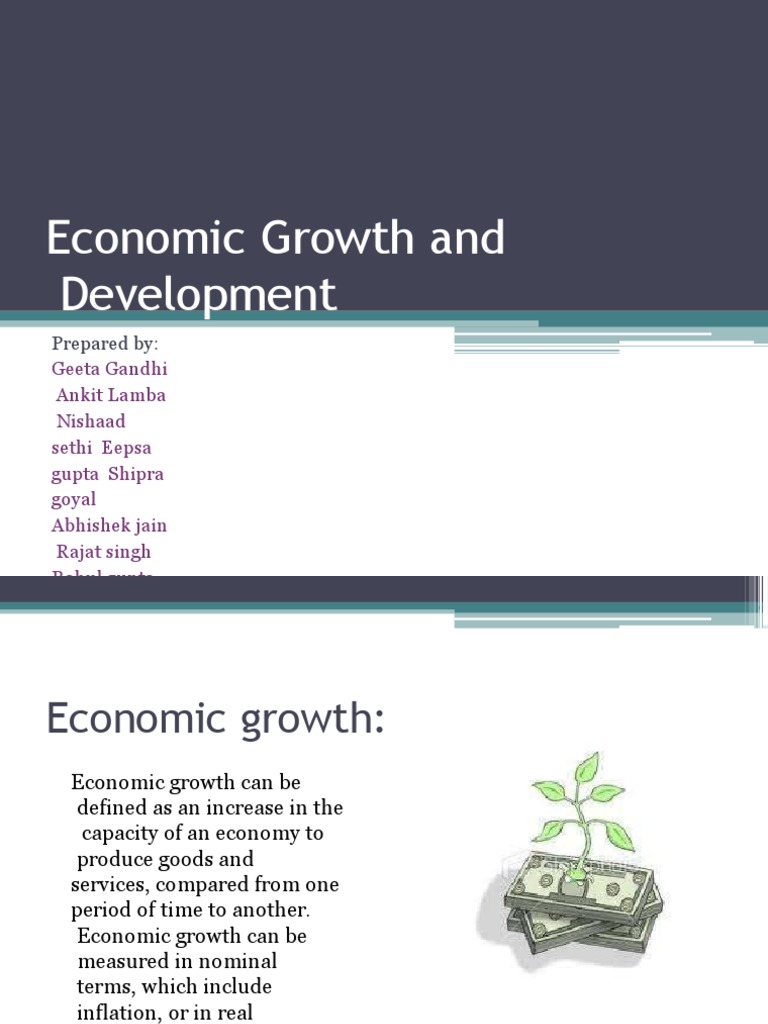 Economic Growth vs Development | PDF | Gross Domestic Product ...