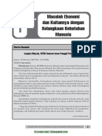 Bab 1 Masalah Ekonomi Dan Kaitannya Dengan Kelangkaan Kebutuhan Manusia PDF