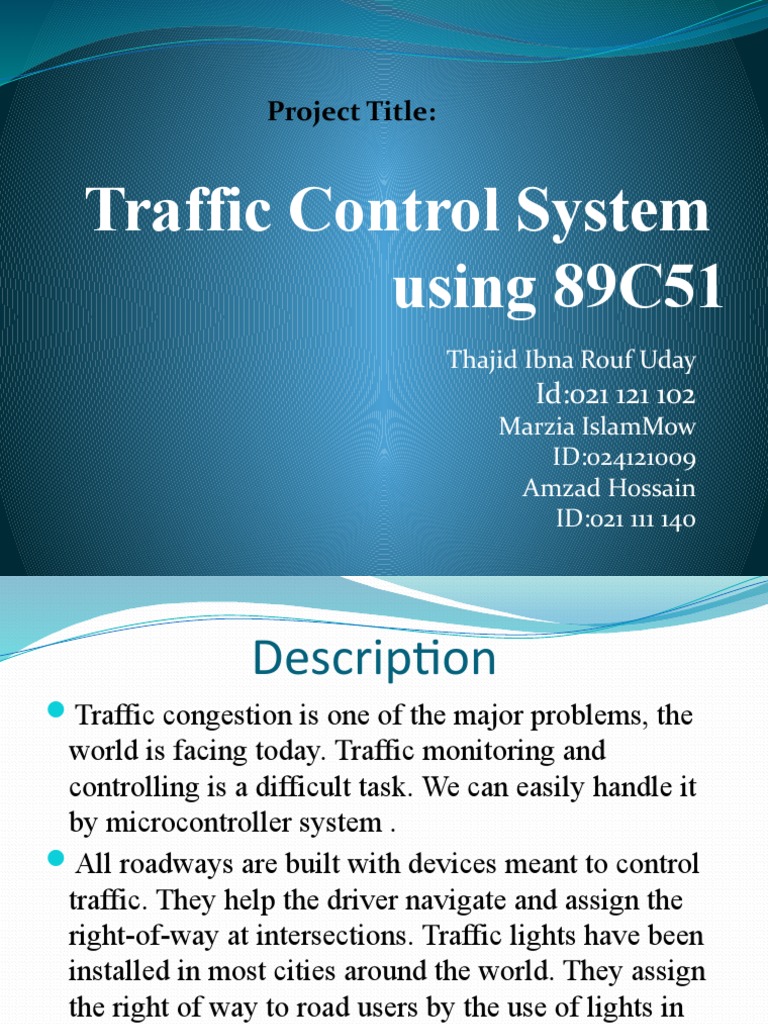 Microcontroller-Based Traffic Control System | PDF | Traffic | Electric ...