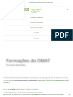 Formações Agendadas - Departamento de Matemática