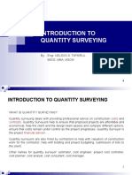01 Introduction To Quantity Surveying