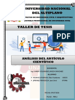 Identificación de Articulo Cientifico