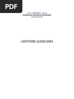 Capstone Guidelines: Opol Community College