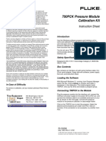 700PCK Pressure Module Calibration Kit: Instruction Sheet