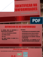 Identificar y documentar no conformidades