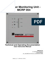 Weather Monitoring Unit - MCRP 054: Technical and Operating Documentation