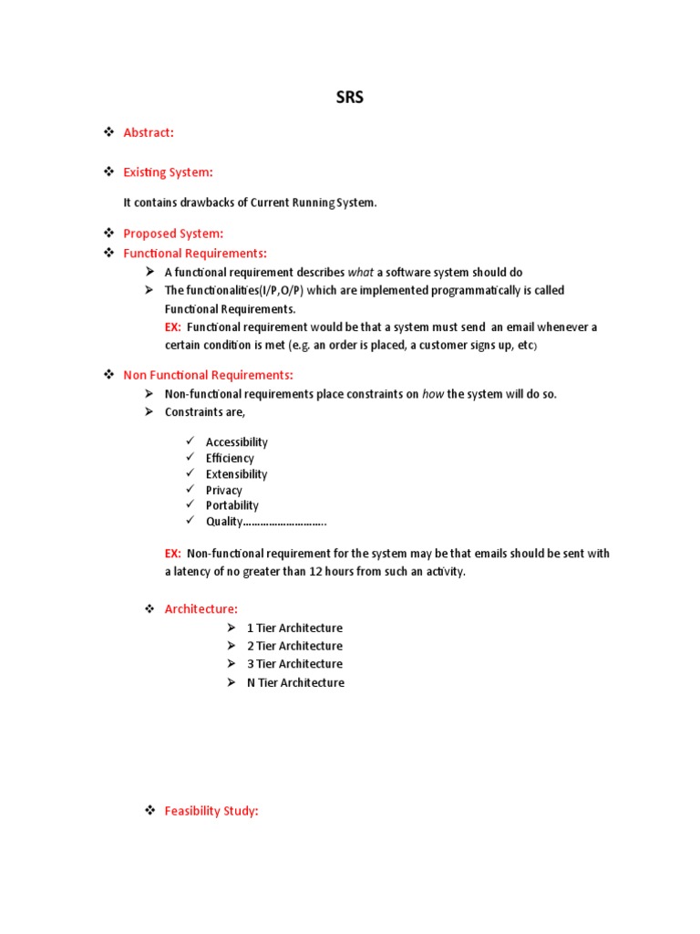 Software Requirements Specification Overview | PDF | Business | Computers