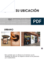 CLASIFICACIÓN DE LOS CARTELES-UBICACIÓN