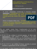 La Potestad Reglamentaria Autónoma en La Constitución Chilena