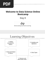 Welcome To Data Science Online Bootcamp